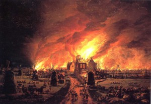 De grote brand in de Rijp. 1654